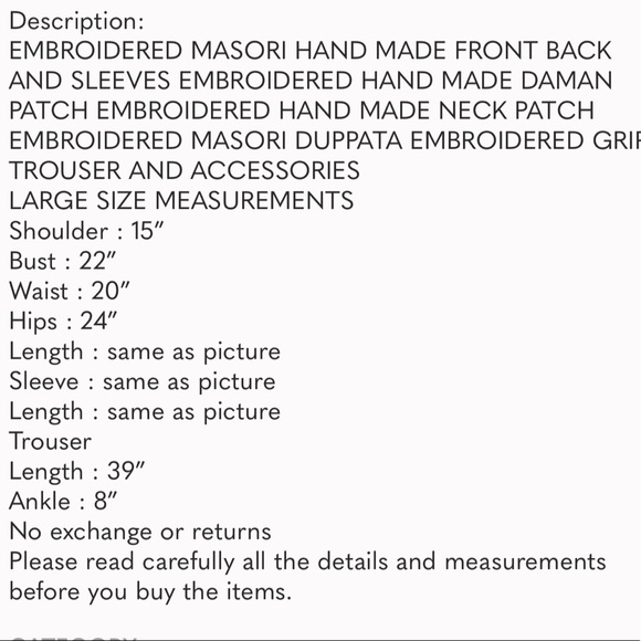 Pakistani designer shalwar kameez. - Picture 6 of 6